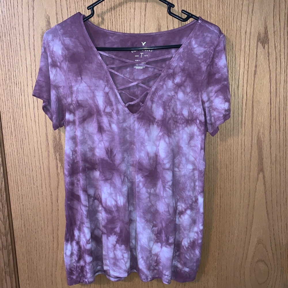American Eagle purple tshirt